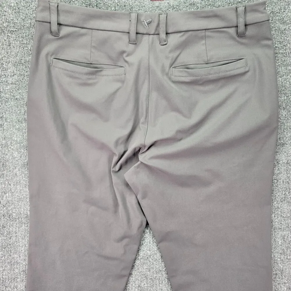 Birddogs Pants Mens 34x34 (34x33) Gray Stretch Performance Golf Pockets Chinos